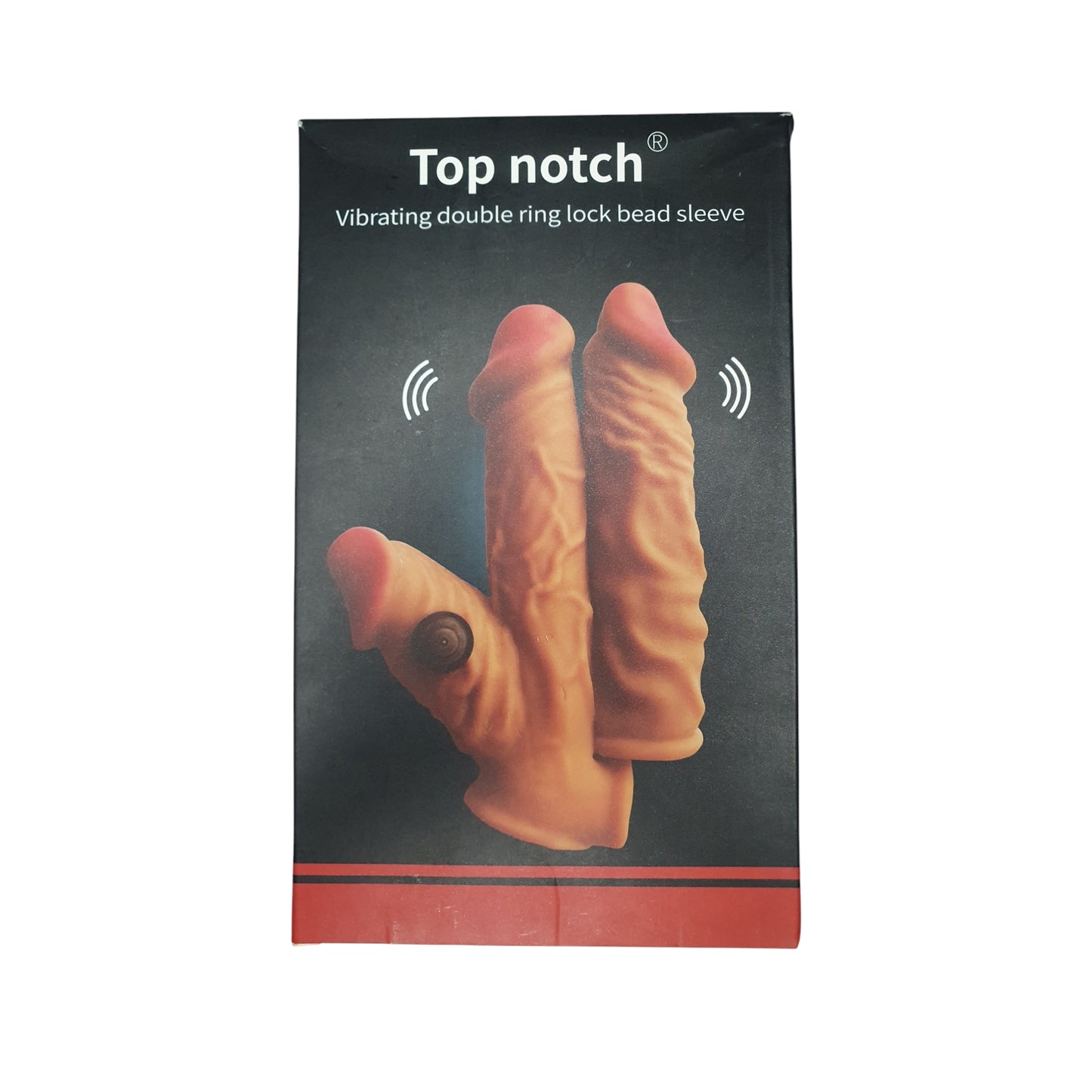 Top Notch Funda para doble penetración con vibración