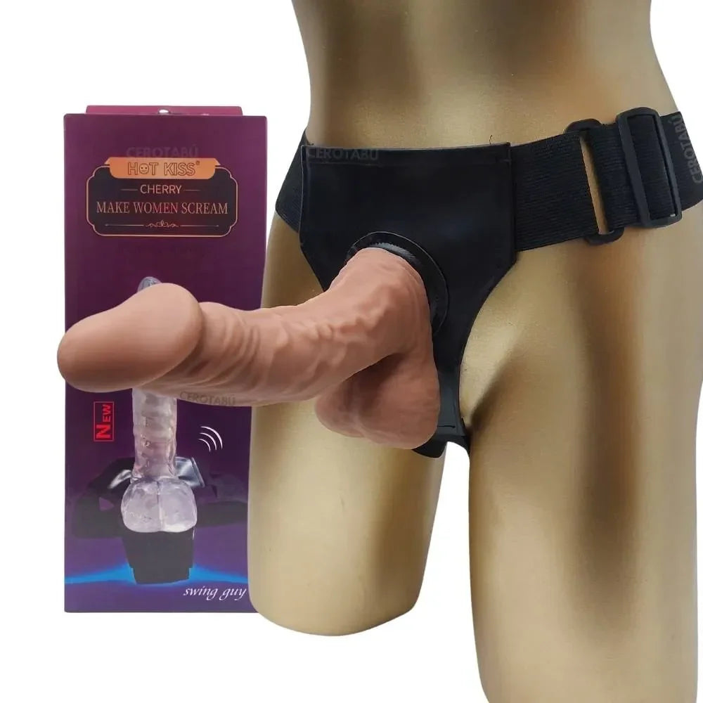 Arnés Harnes Dildo Realista Pene Modo Vértebra 20 cms