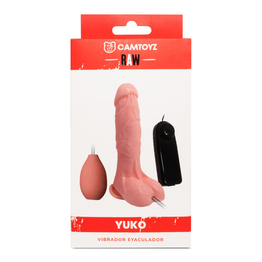 Raw Vibrador Realista Eyaculador Yuko 19,3 cm Piel
