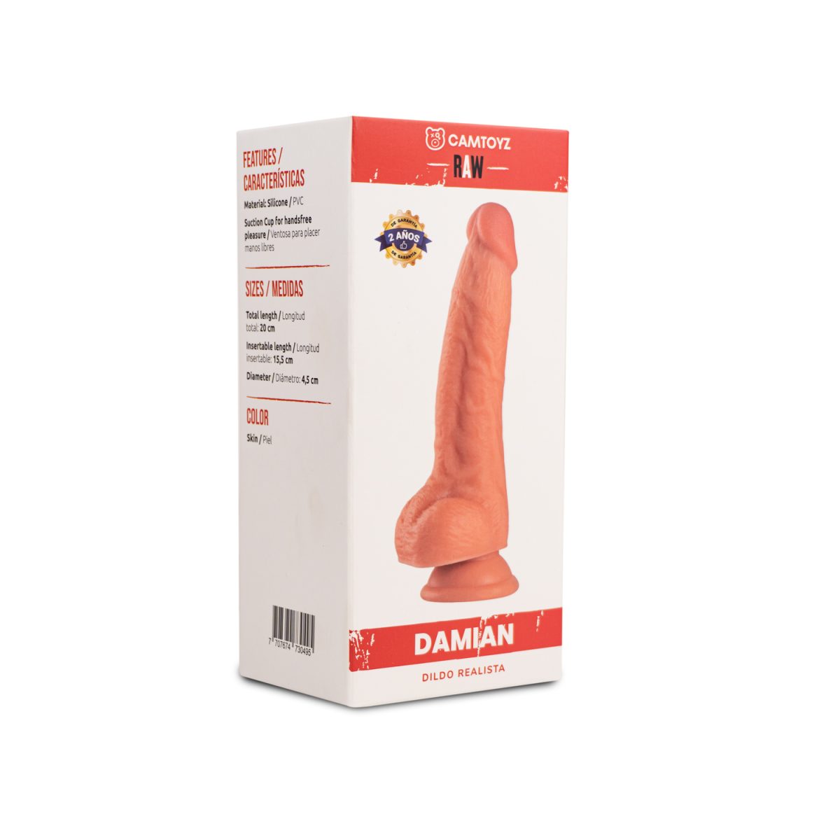 Dildo Realista Damian 20 cm Camtoyz grueso