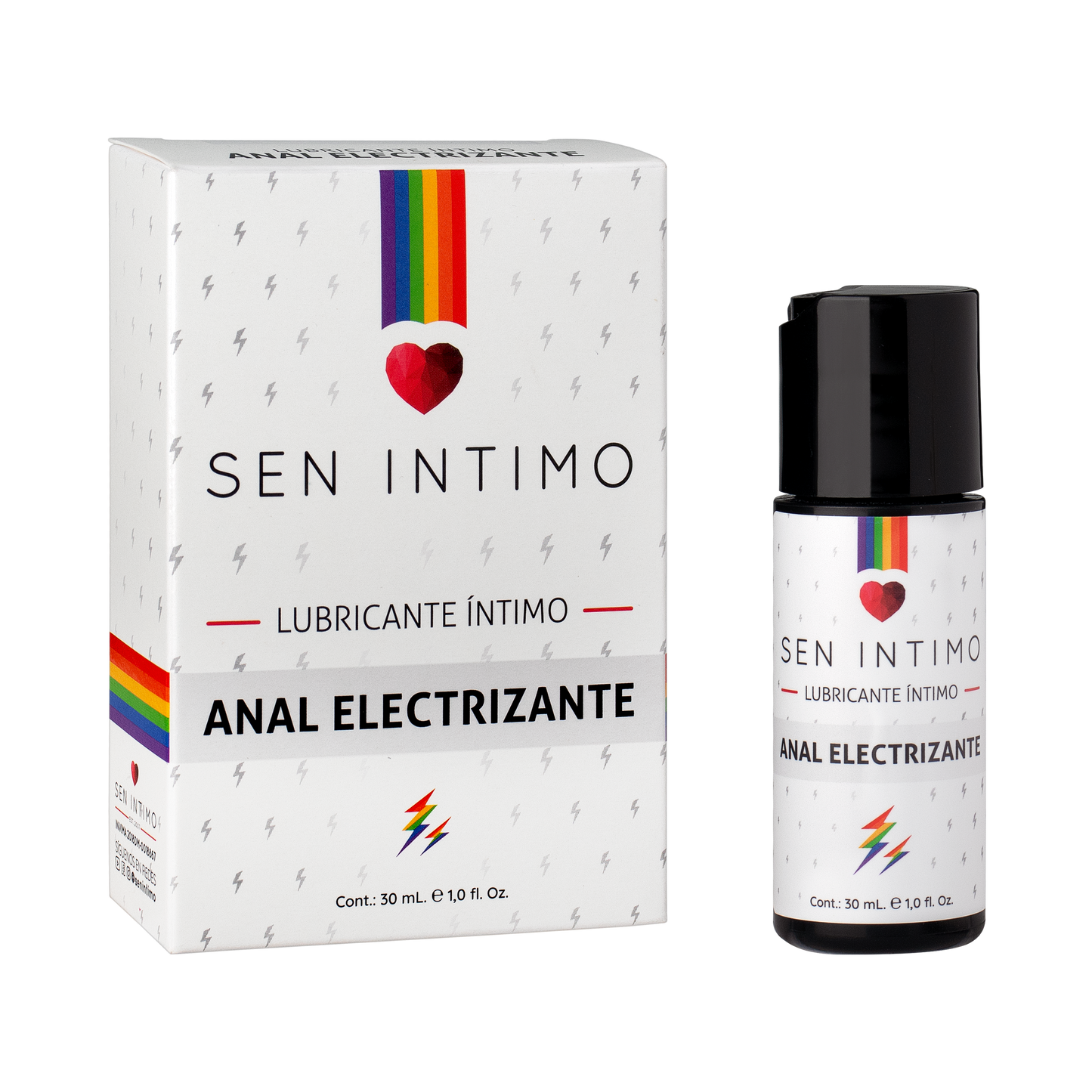Lubricante Anal Electrizante Sen Íntimo 30 ml – Base Agua, Comestible