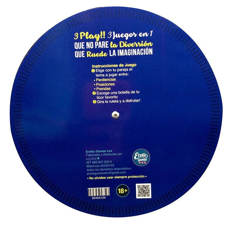 Juego Erótico de Mesa – La Ruleta Erótica 3 Play