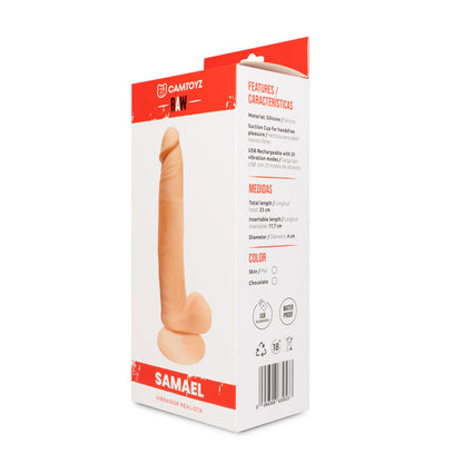 Vibrador Realista Samael 23 cm alta calidad