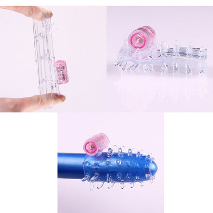 FUNDA CON VIBRACION base del pene - manzana erótika