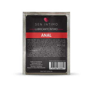 LUB. ÍNTIMO ANAL SEN SACHET x 7 ml - manzana erótika