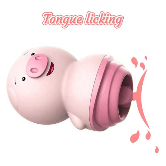 Vibrador De Clitoris Con Lengua Pig Estimulador De Clitoris ORIGINAL - manzana erótika