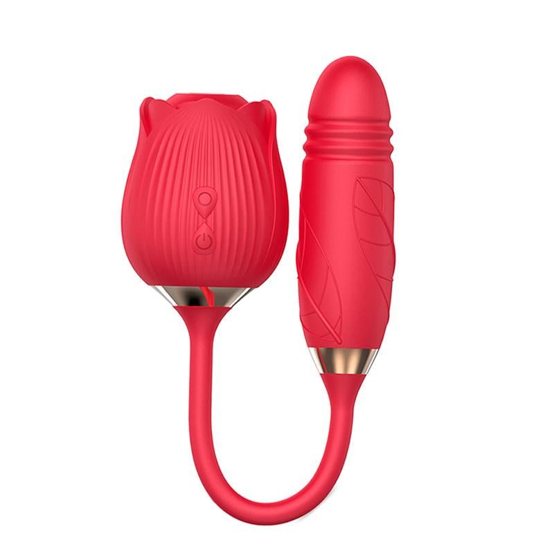 VIBRADOR ROSES doble función recargable - manzana erótika